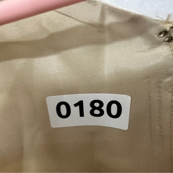 Banana Republic Striped Sleeveless Dress Size 4 White Beige - Picture 12 of 12